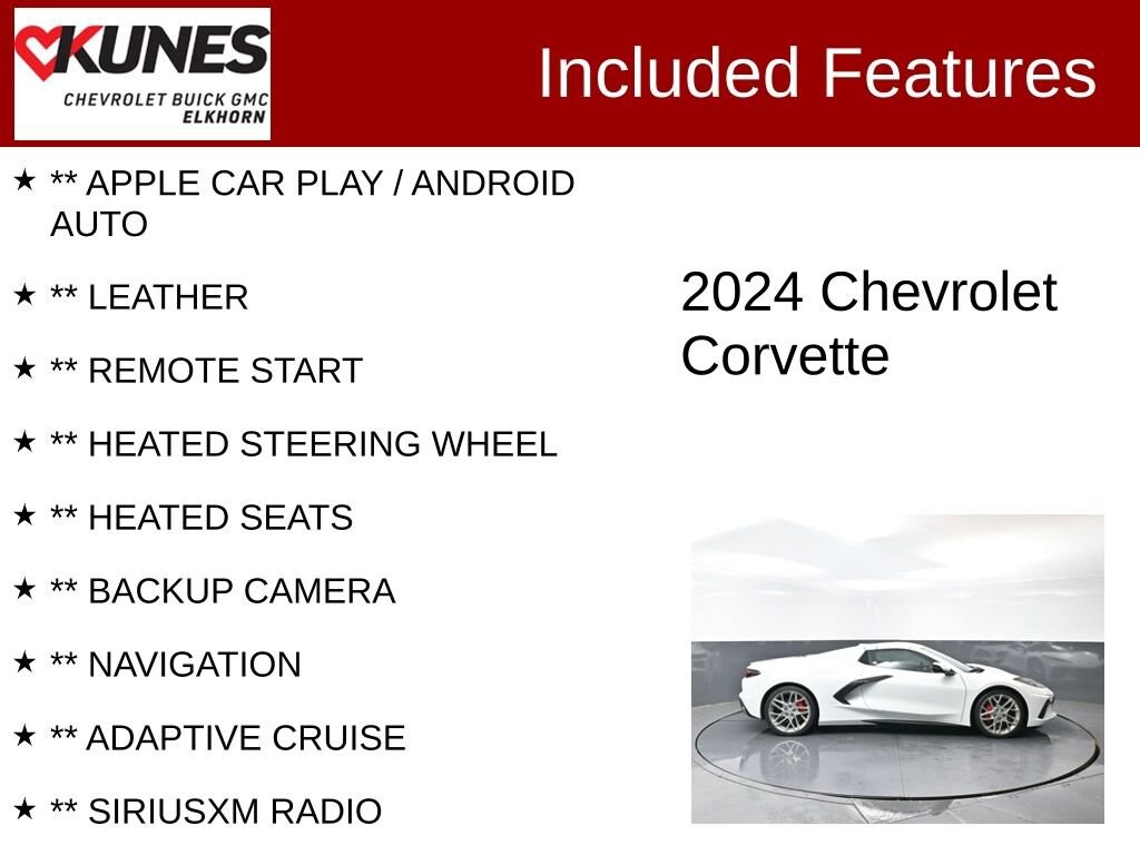 Used 2024 Chevrolet Corvette Stingray 2LT Performance