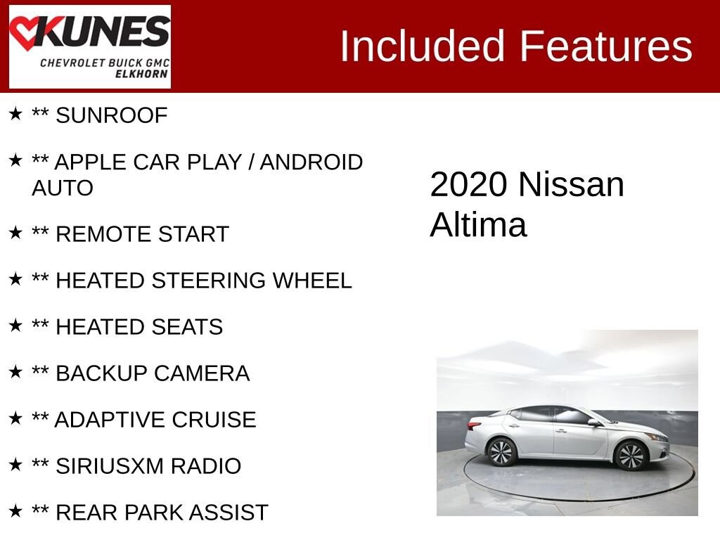 Used 2020 Nissan Altima 2.5 SV