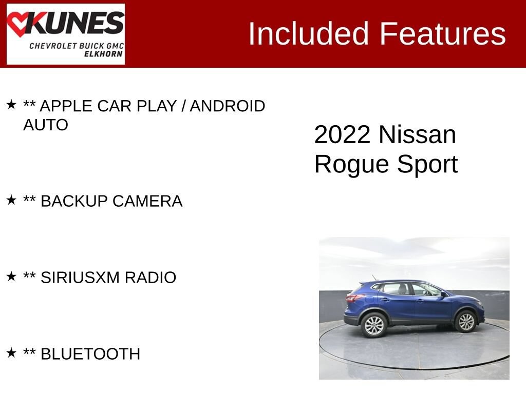 Used 2022 Nissan Rogue Sport S