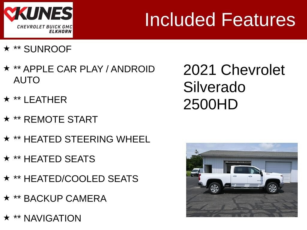 Used 2021 Chevrolet Silverado 2500 HD LTZ Truck