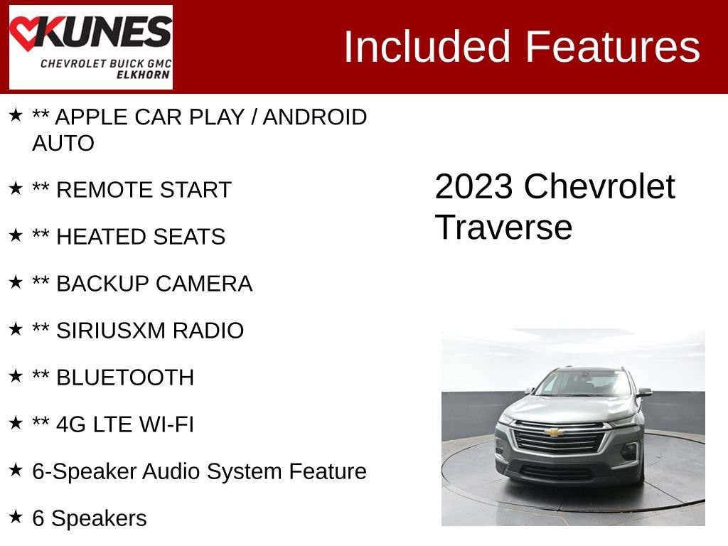 Used 2023 Chevrolet Traverse LT Cloth SUV