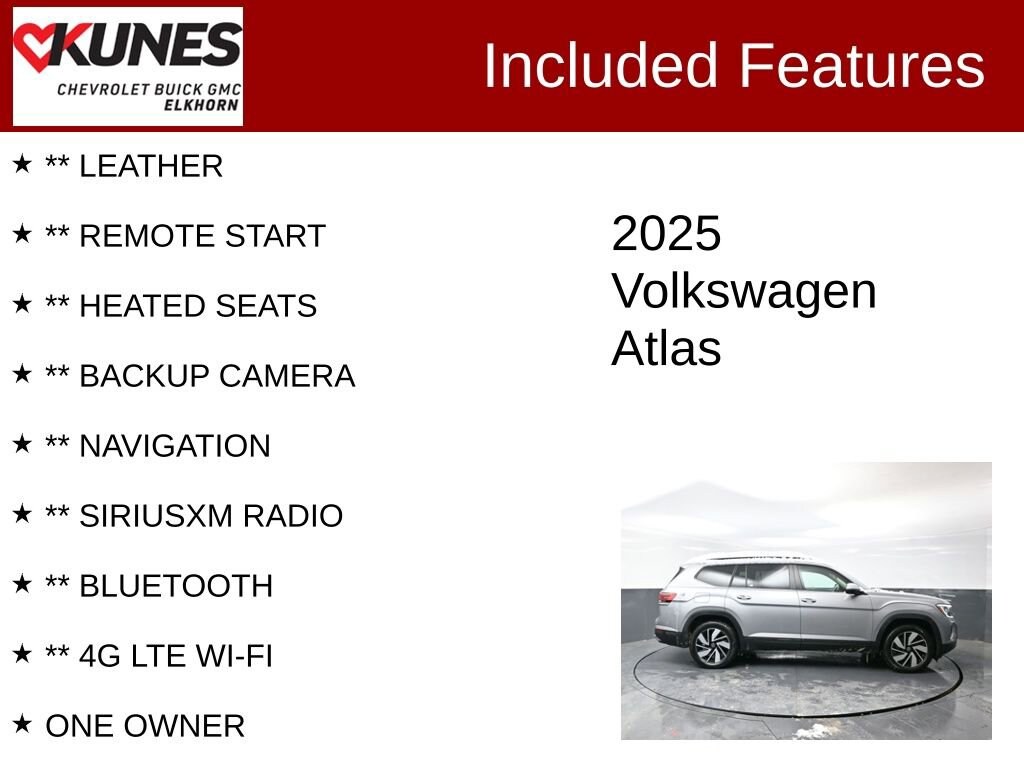 Used 2025 Volkswagen Atlas 2.0T SE w/Technology