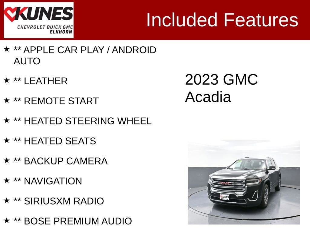Used 2023 GMC Acadia SLT SUV