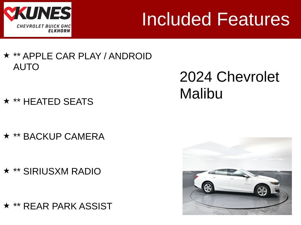 Used 2024 Chevrolet Malibu 1LT Car