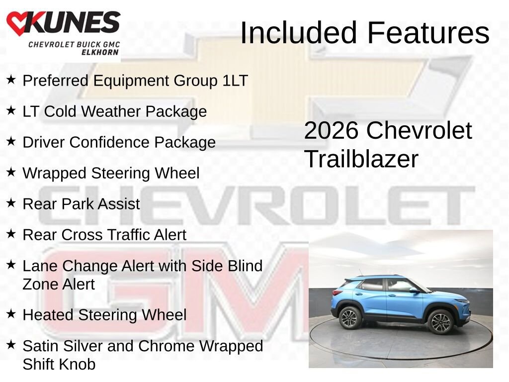 New 2026 Chevrolet Trailblazer LT SUV