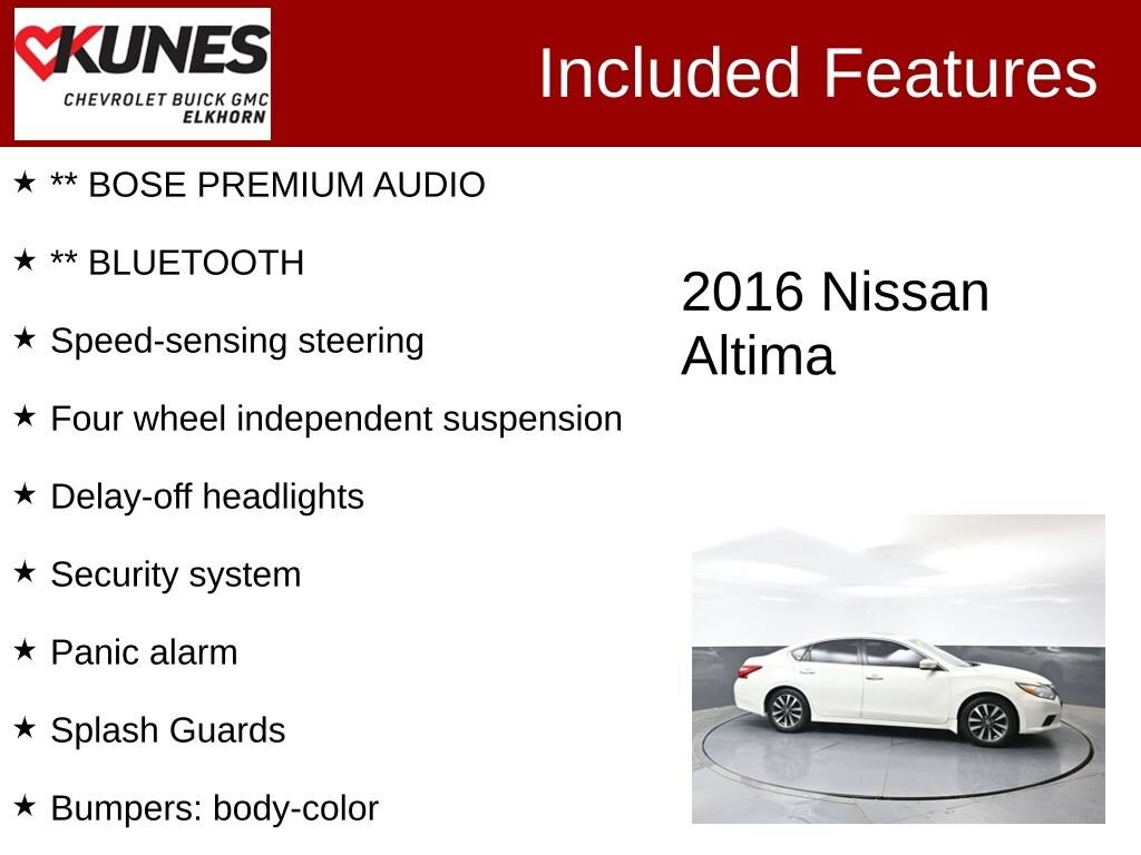 Used 2016 Nissan Altima 2.5 SL