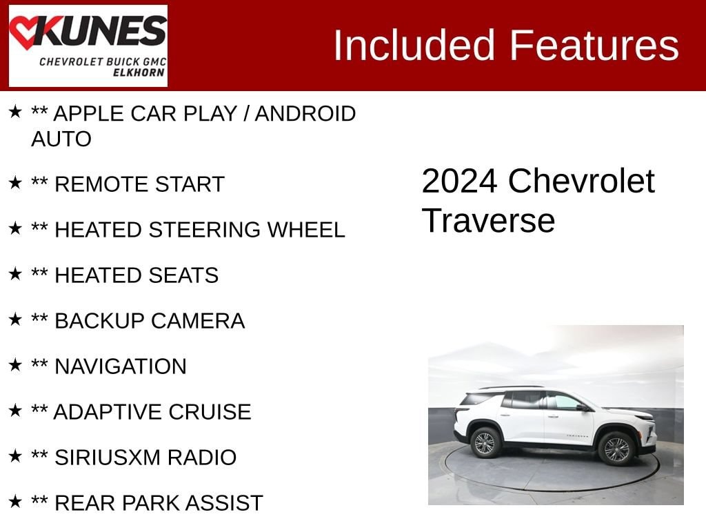 Used 2024 Chevrolet Traverse LT SUV