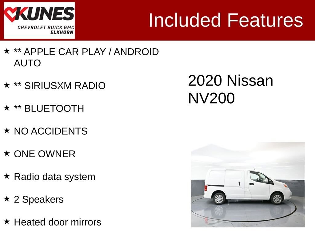 Used 2020 Nissan NV200 Compact Cargo SV
