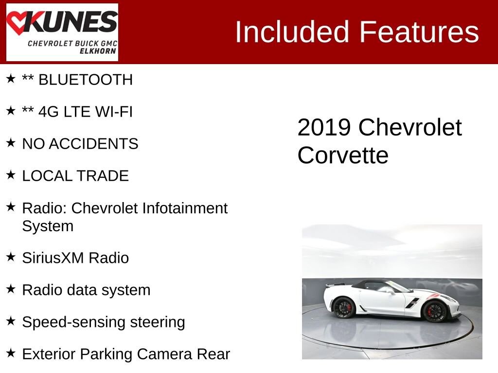 Used 2019 Chevrolet Corvette Grand Sport Grand Sport 2LT Performance