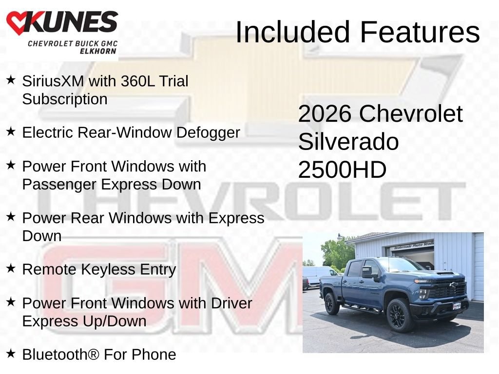 New 2026 Chevrolet Silverado 2500 HD Custom Truck