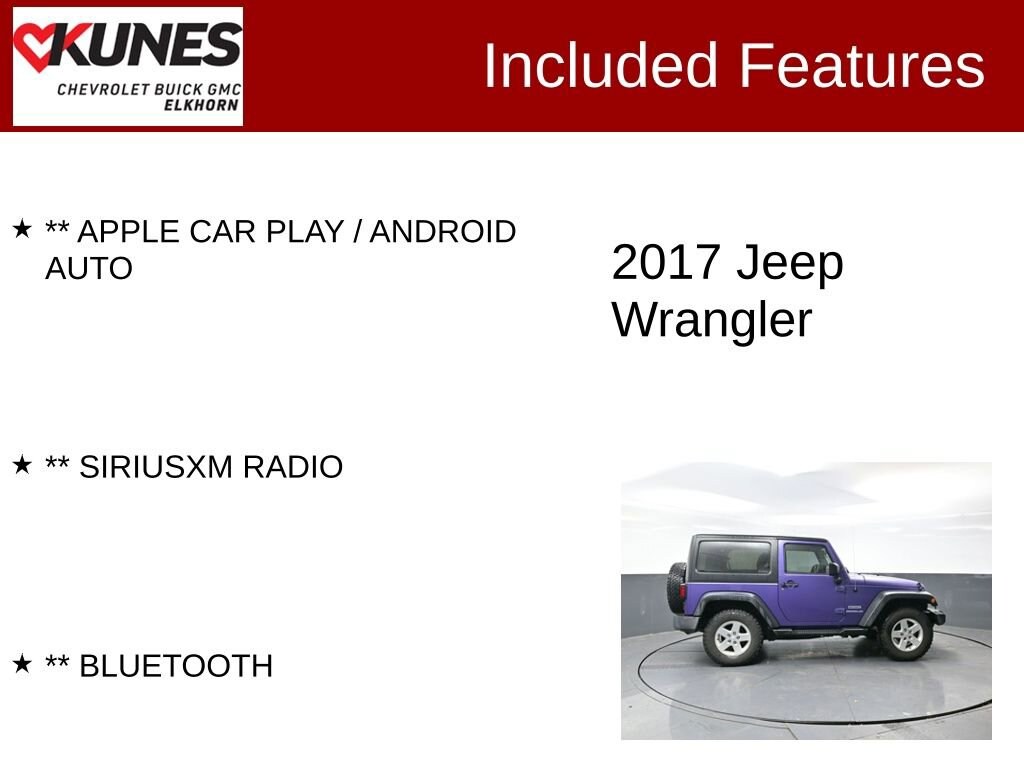 Used 2017 Jeep Wrangler Sport