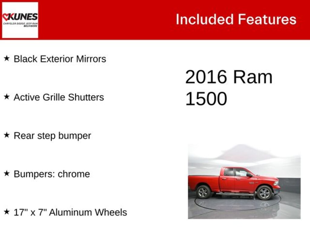 Used 2016 Ram 1500 Big Horn Truck