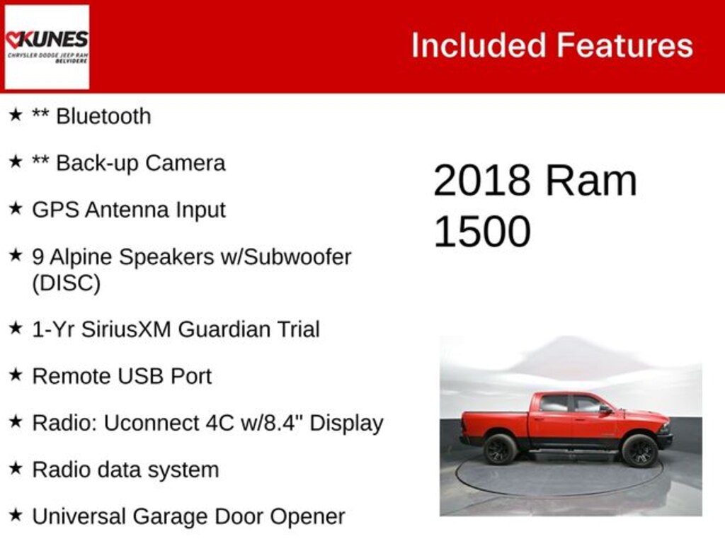 Used 2018 Ram 1500 Rebel Truck