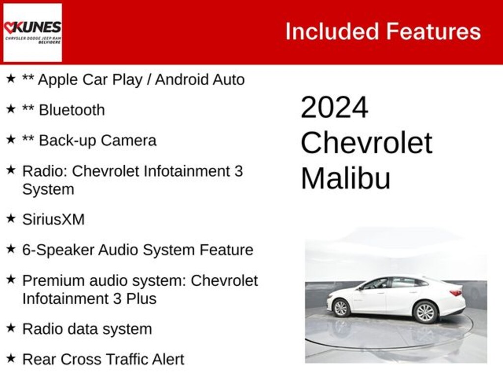 Used 2024 Chevrolet Malibu LT 1LT Sedan