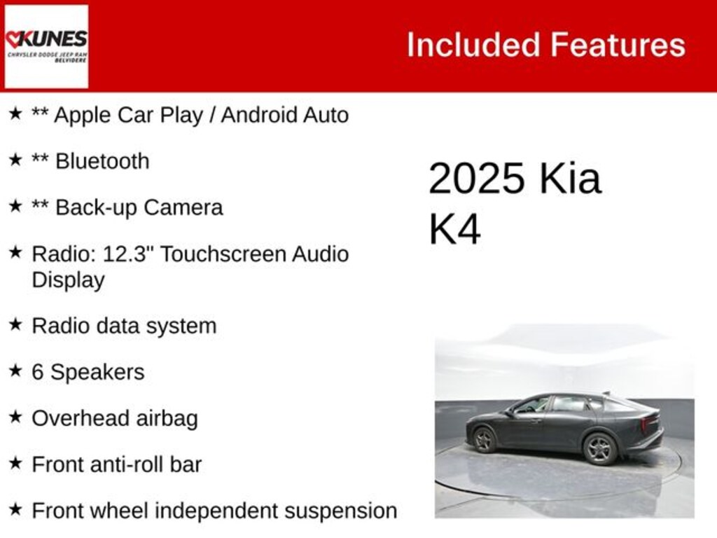Used 2025 Kia K4 LXS Sedan