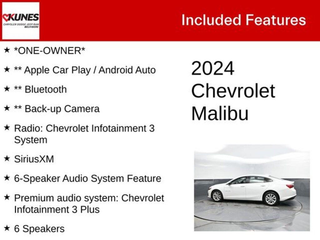 Used 2024 Chevrolet Malibu LT 1LT Sedan