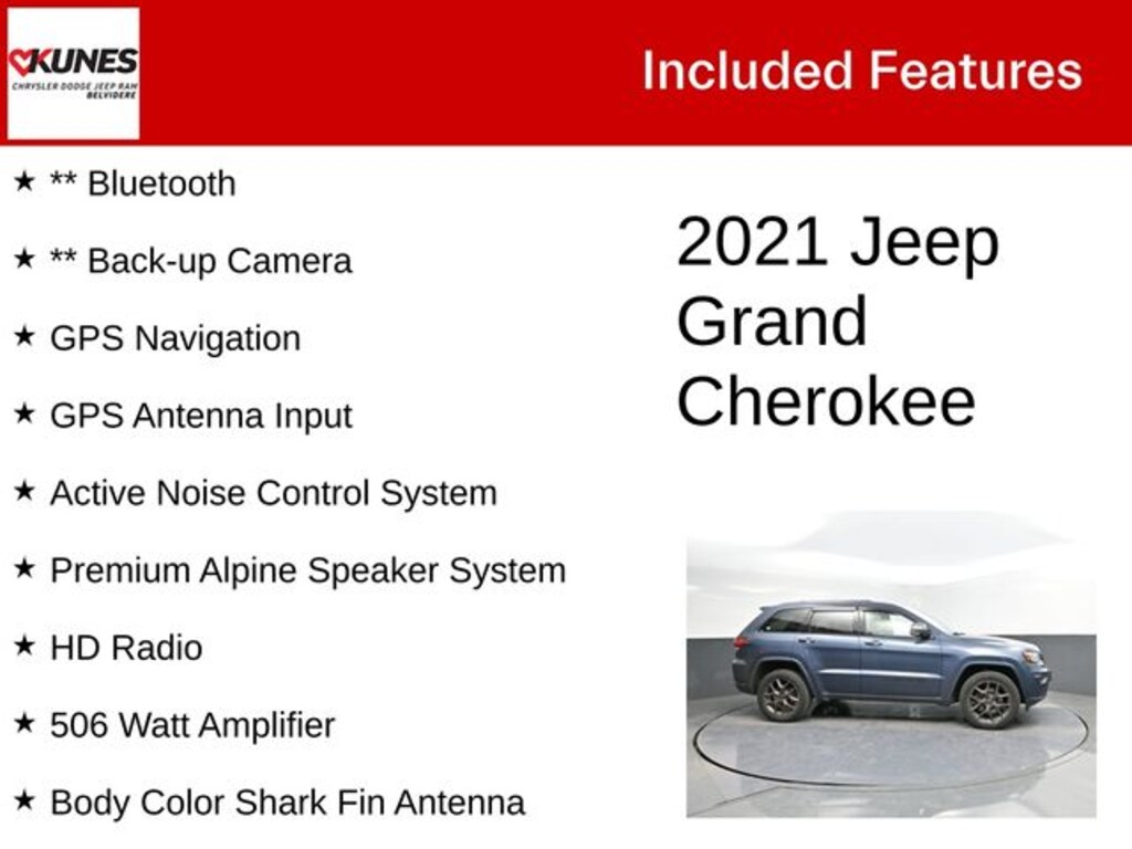 Used 2021 Jeep Grand Cherokee 80th Anniversary Edition SUV