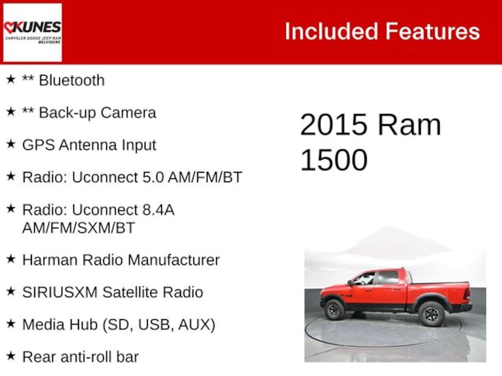 Used 2015 Ram 1500 Rebel Truck