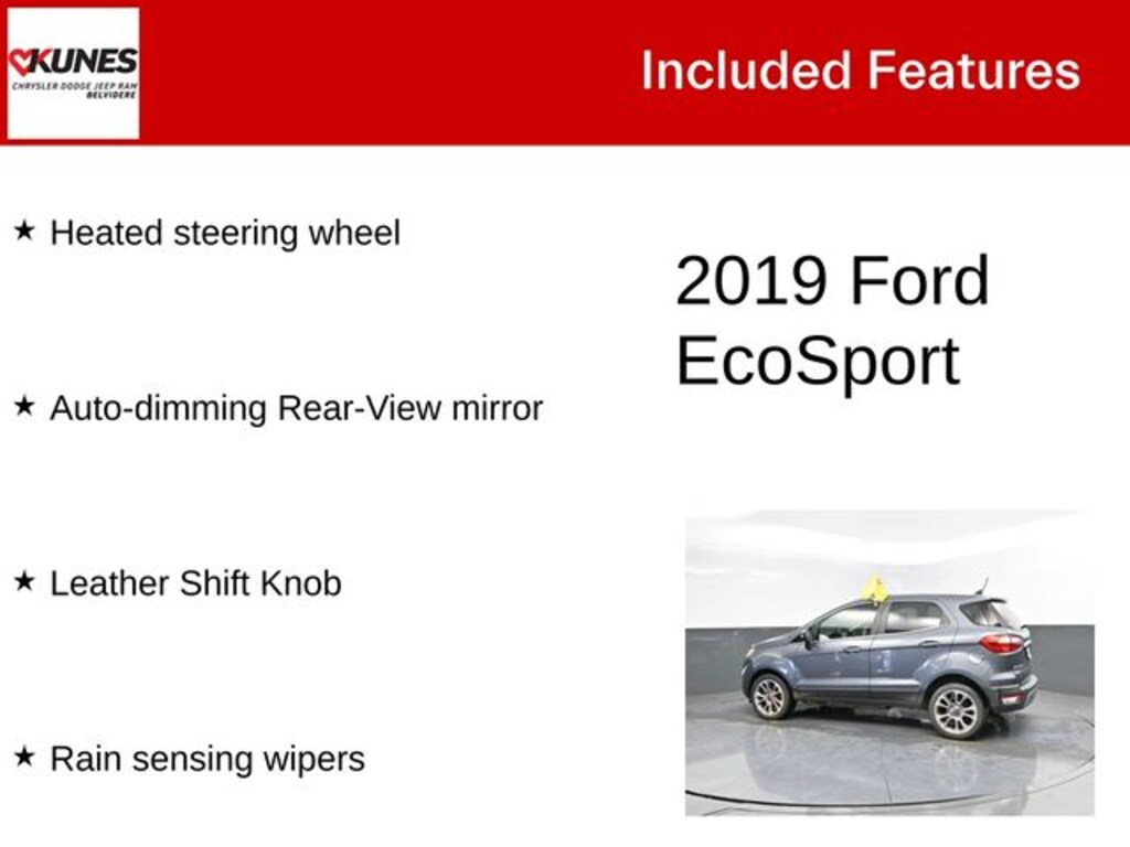 Used 2019 Ford EcoSport Titanium SUV