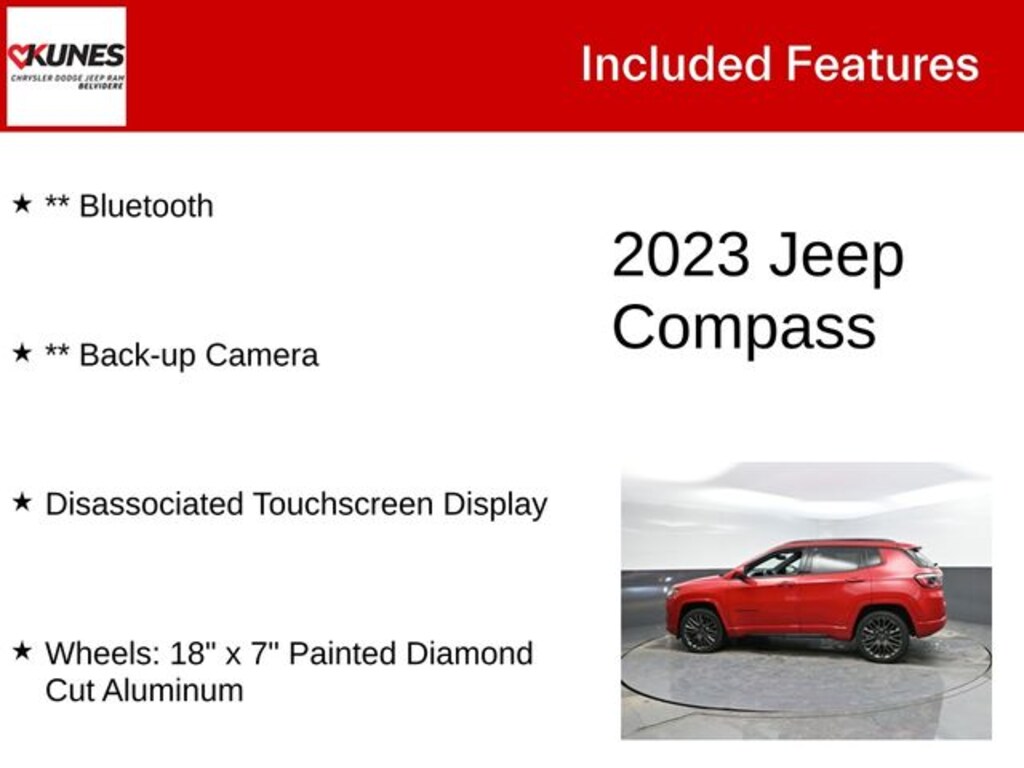 Used 2023 Jeep Compass (Red) Edition SUV