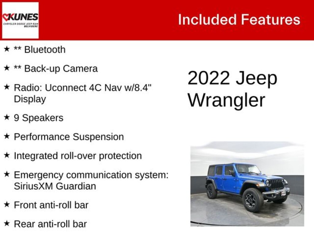 Used 2022 Jeep Wrangler Unlimited Rubicon 4xe SUV