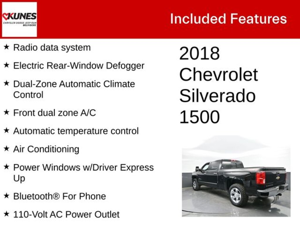 Used 2018 Chevrolet Silverado 1500 LTZ 1LZ Truck