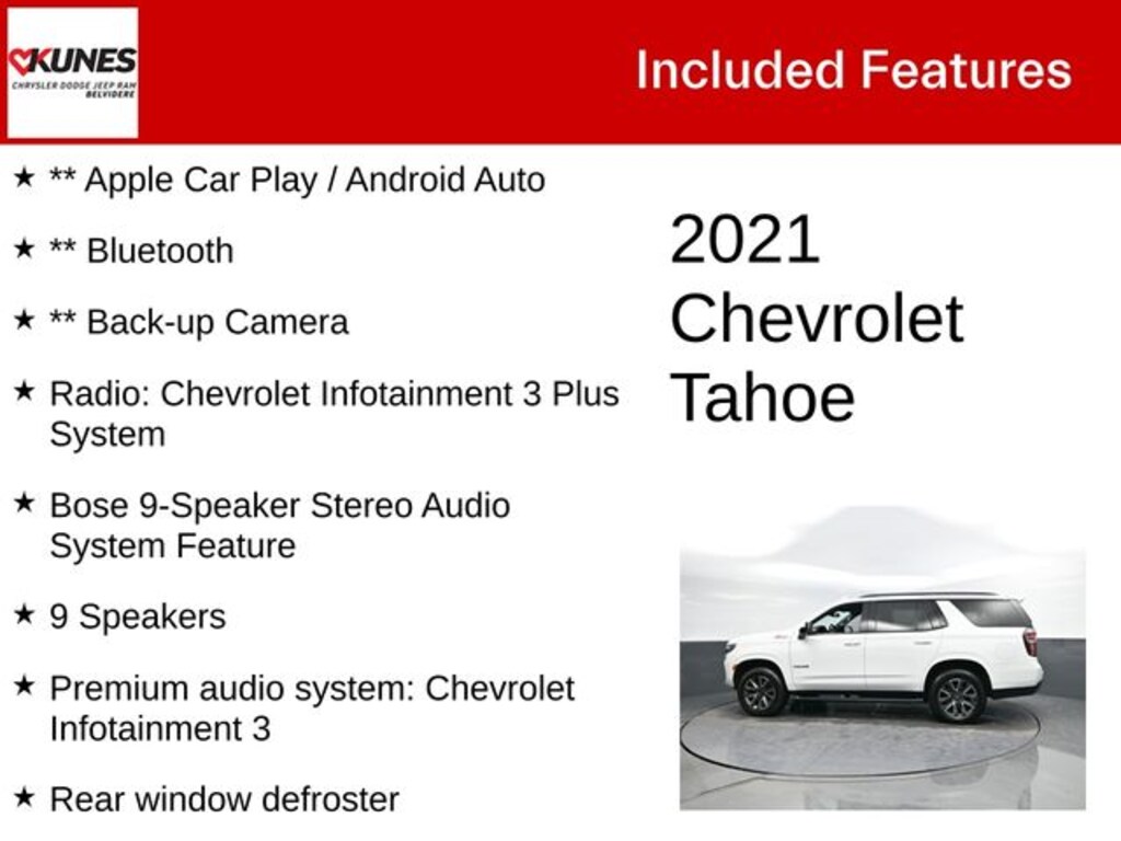 Used 2021 Chevrolet Tahoe Z71 SUV