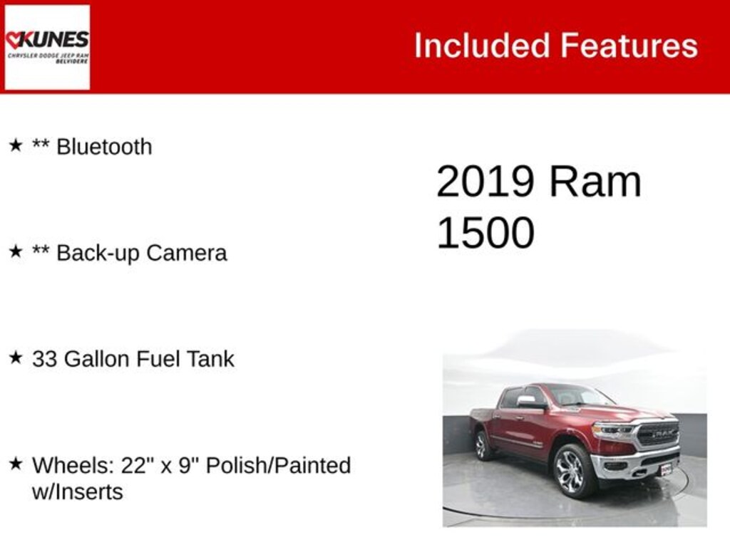 Used 2019 Ram 1500 Limited Truck