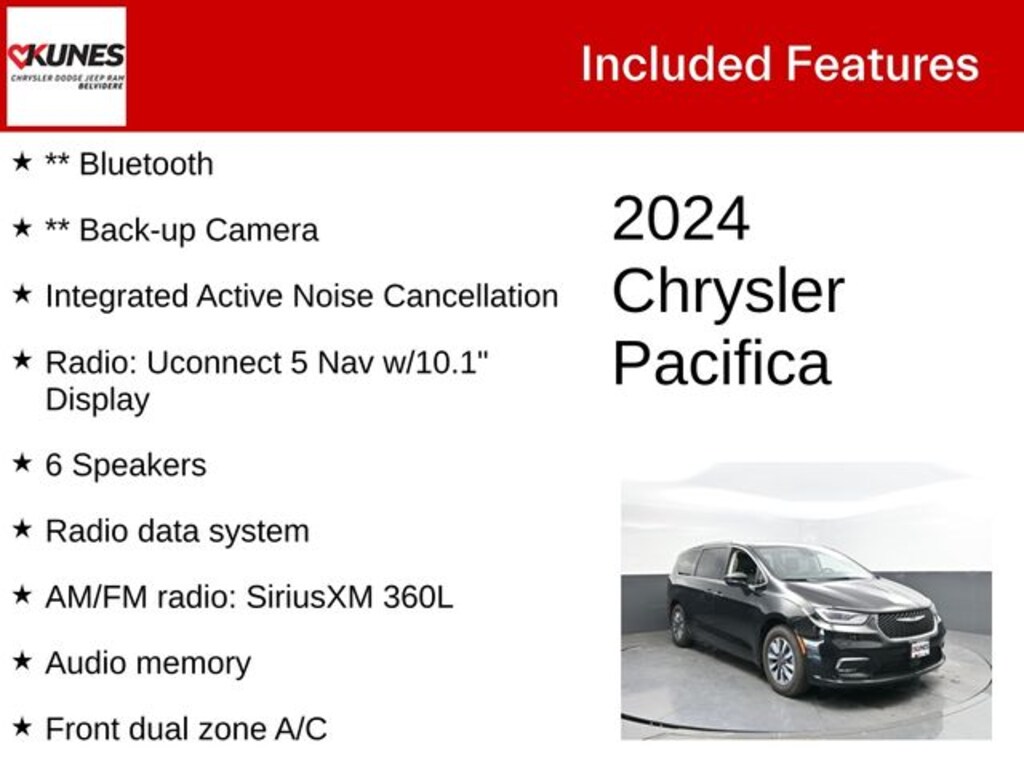 Used 2024 Chrysler Pacifica Hybrid Select Minivan/Van
