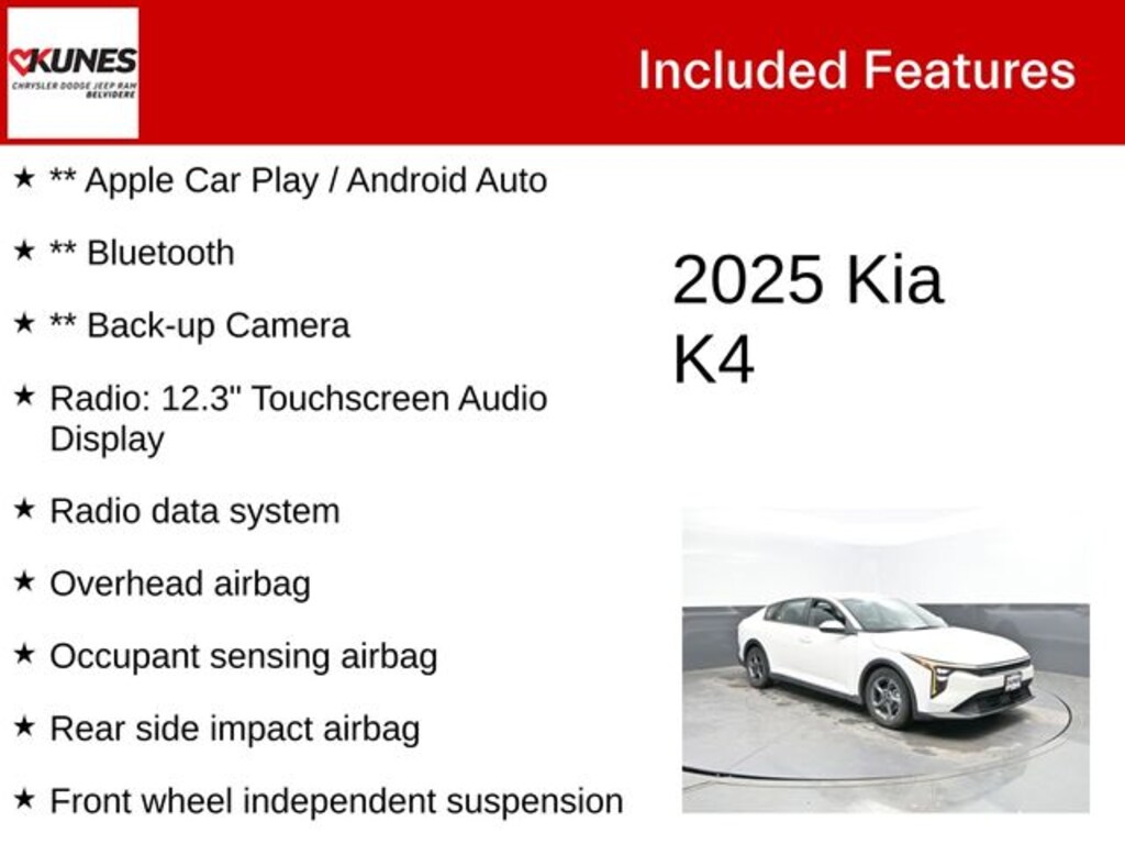 Used 2025 Kia K4 LXS Sedan