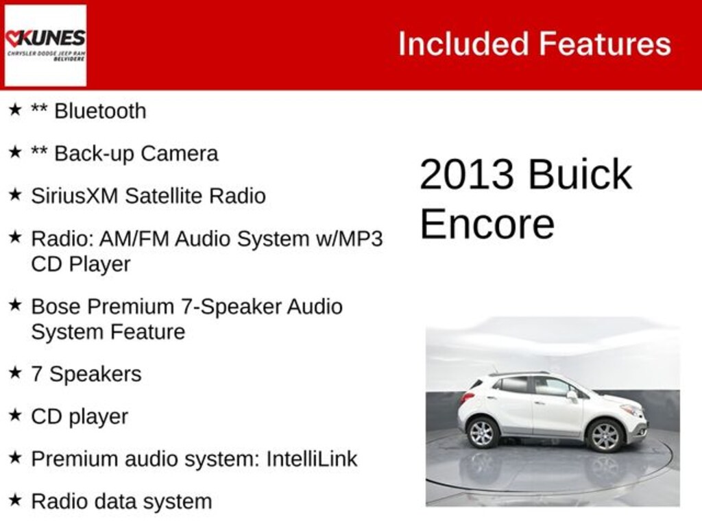 Used 2013 Buick Encore Premium SUV