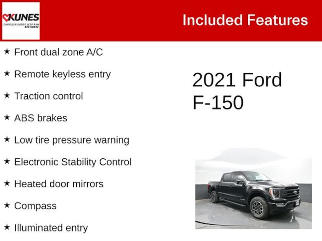 Used 2021 Ford F-150 Lariat Truck