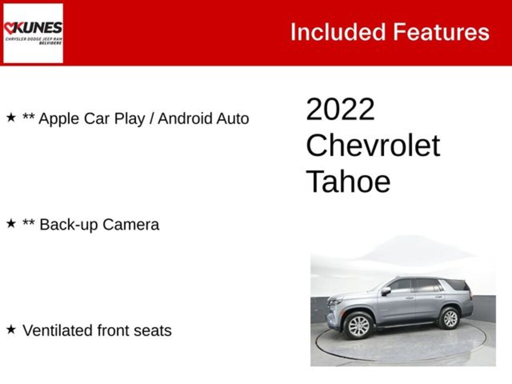 Used 2022 Chevrolet Tahoe Premier SUV