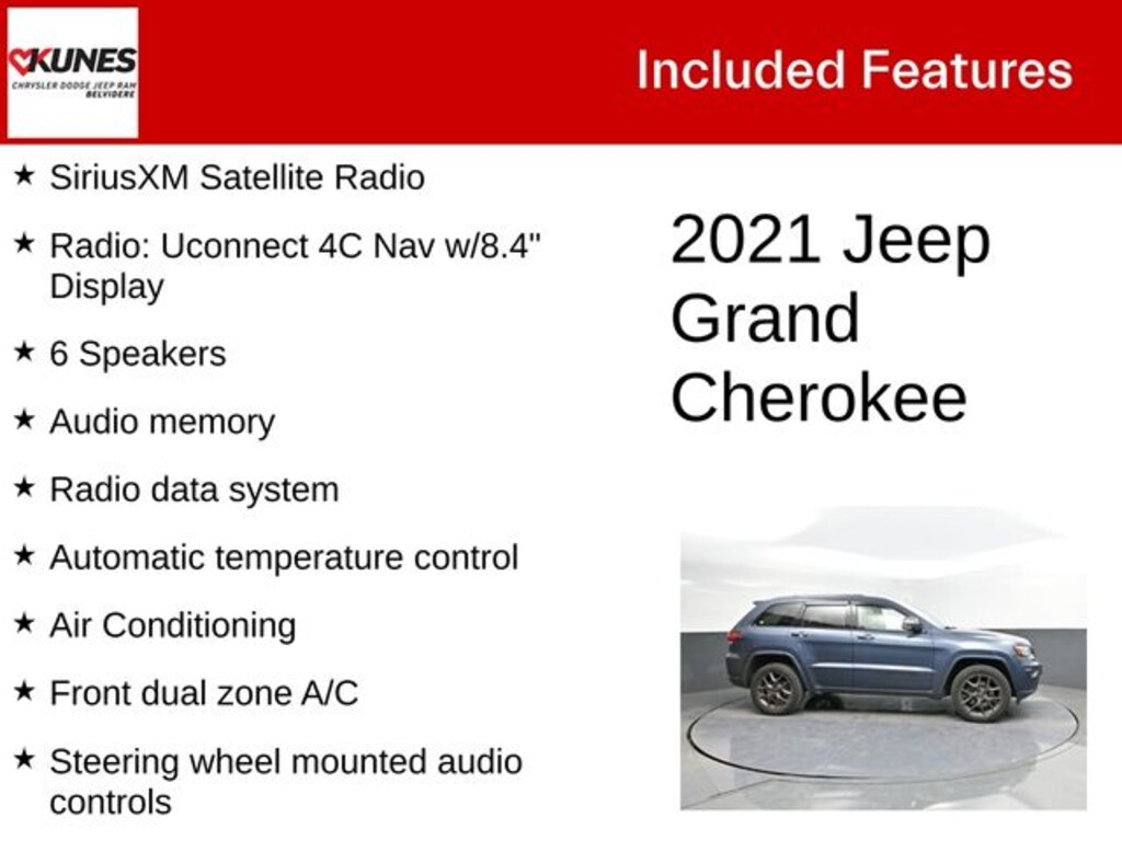 Used 2021 Jeep Grand Cherokee 80th Anniversary Edition SUV