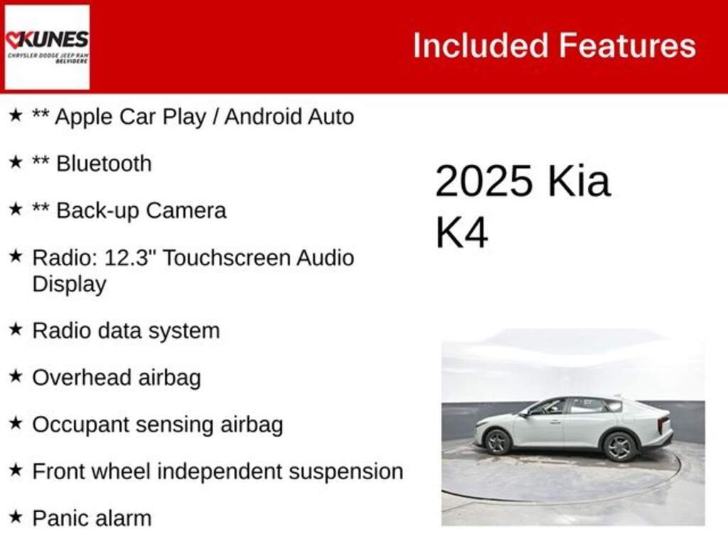 Used 2025 Kia K4 LXS Sedan