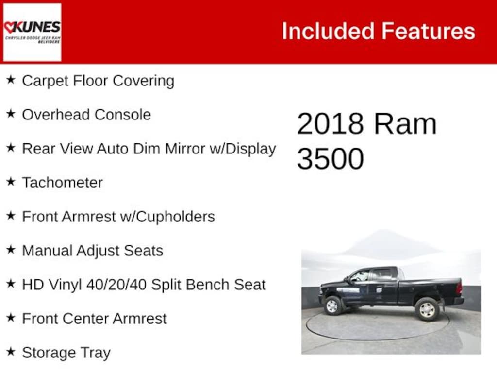 Used 2018 Ram 3500 Tradesman Truck
