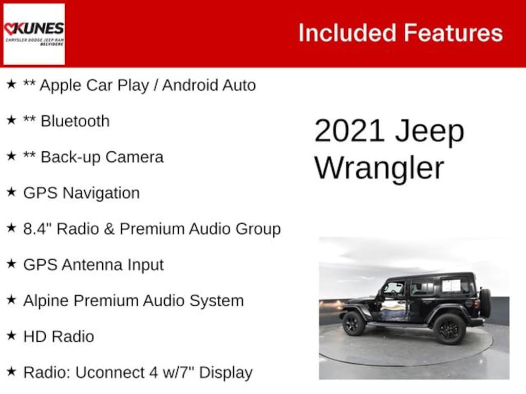 Used 2021 Jeep Wrangler Unlimited Sahara Altitude SUV