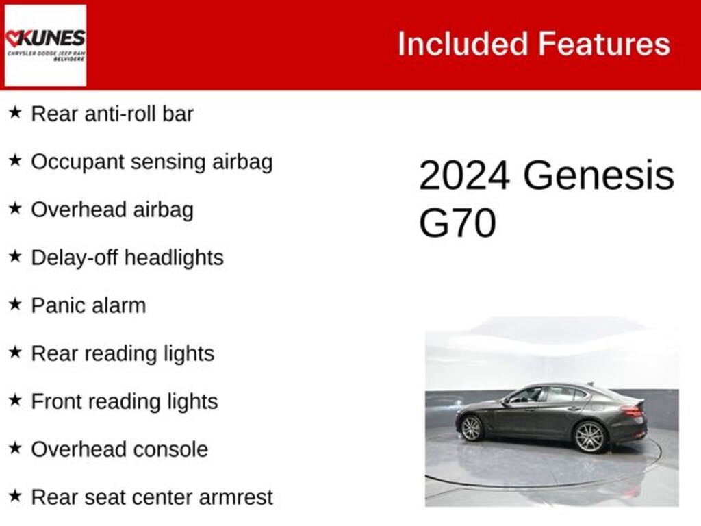 Used 2024 Genesis G70 2.5T Sedan