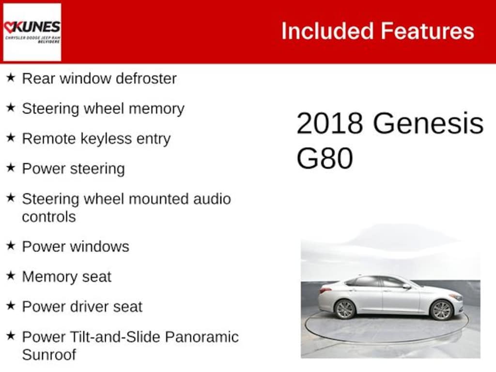 Used 2018 Genesis G80 3.8 Sedan