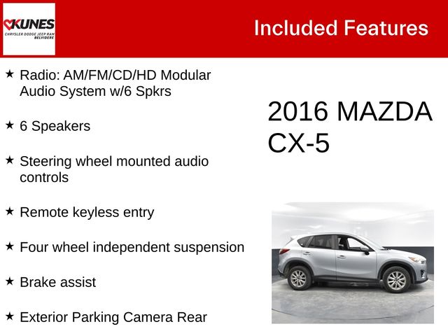 Used 2016 Mazda CX-5 Touring with VIN JM3KE4CY7G0659519 for sale in Belvidere, IL