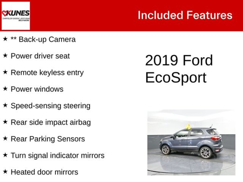 Used 2019 Ford EcoSport Titanium SUV