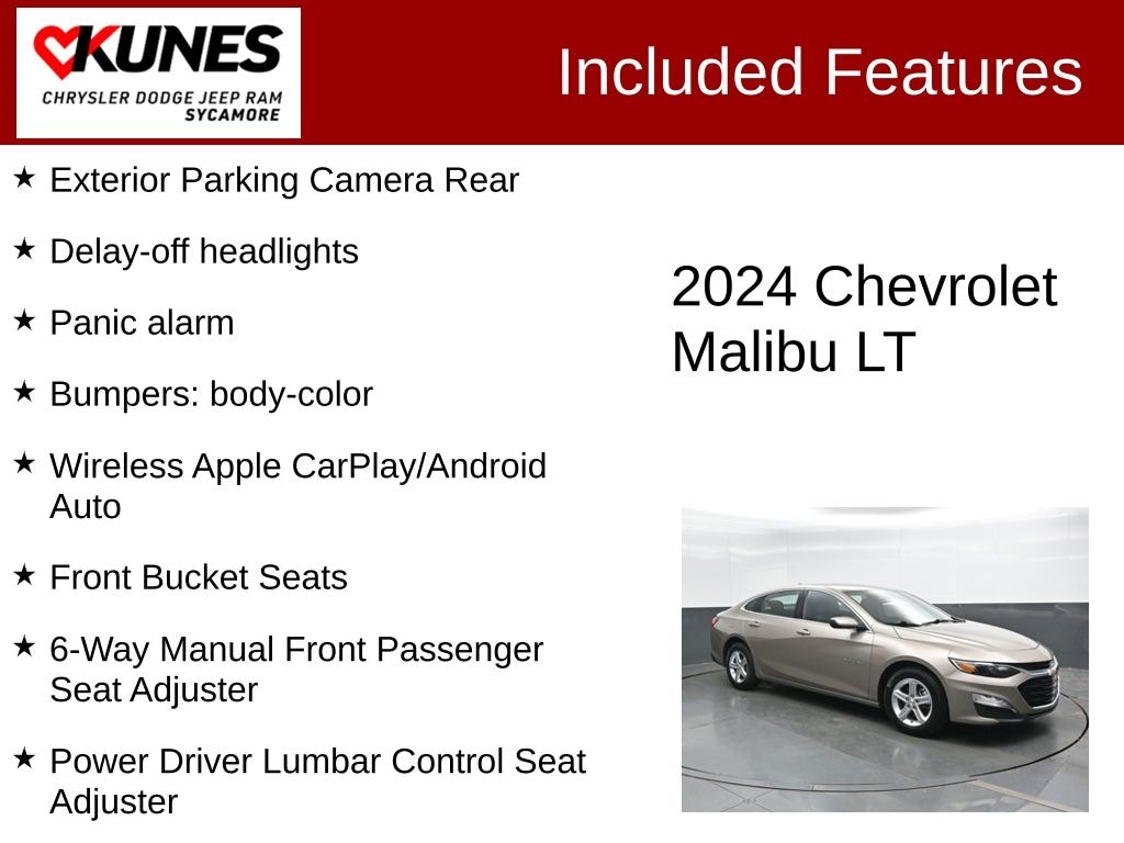 Used 2024 Chevrolet Malibu LT 1LT Sedan