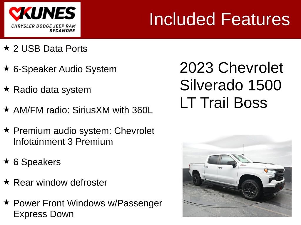 Used 2023 Chevrolet Silverado 1500 LT Trail Boss Truck
