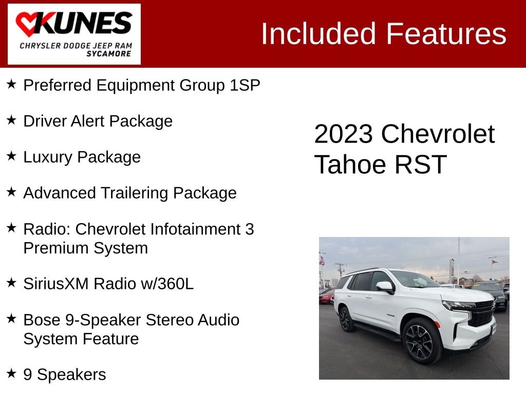 Used 2023 Chevrolet Tahoe RST Luxury Package SUV