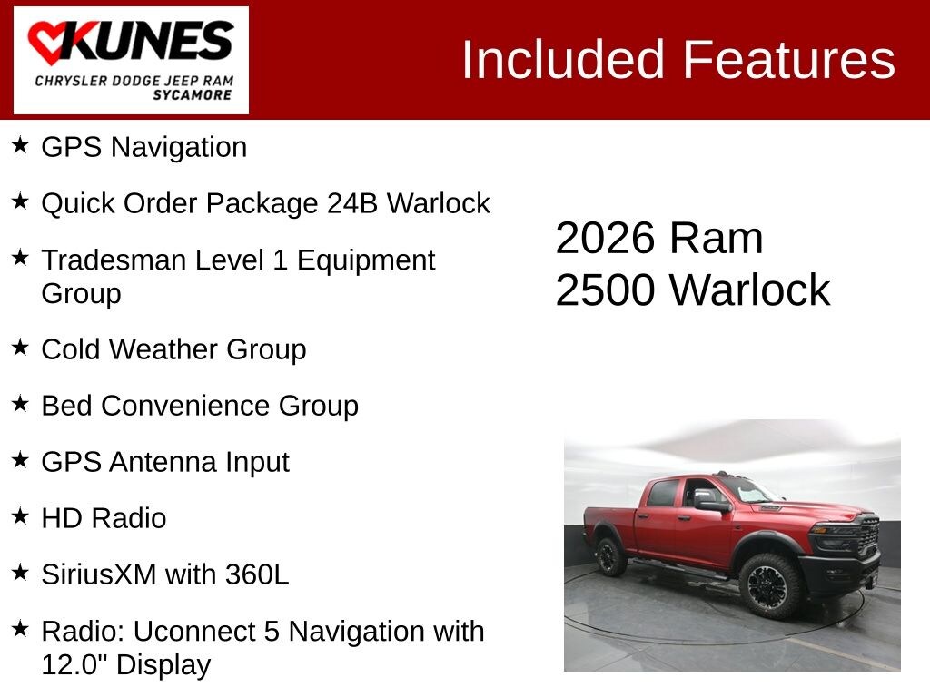 New 2026 Ram 2500 Warlock Pickup