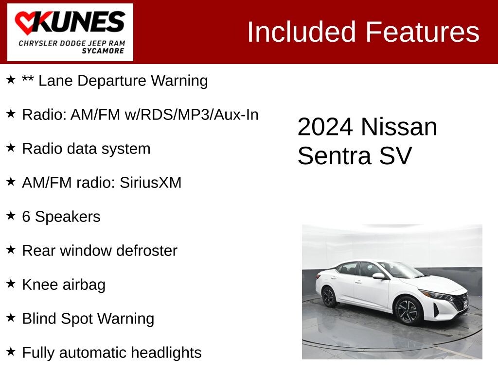 Certified 2024 Nissan Sentra SV Sedan
