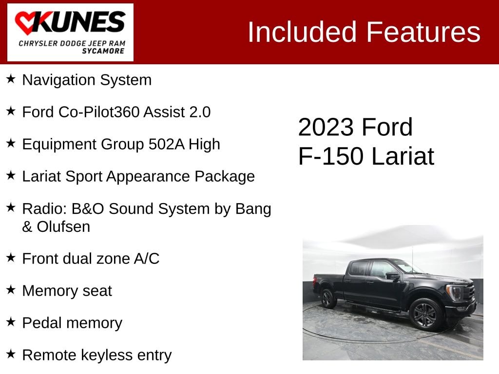 Used 2023 Ford F-150 Lariat Sport Package Truck