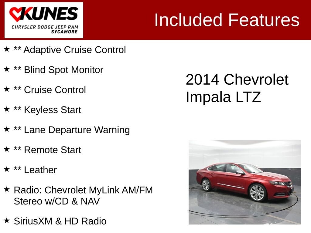 Used 2014 Chevrolet Impala LTZ 2LZ Sedan