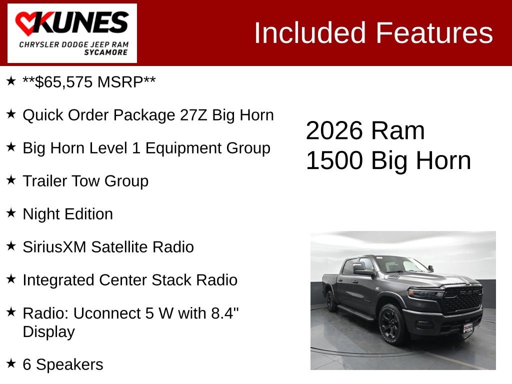 Used 2026 Ram 1500 Big Horn/Lone Star Truck