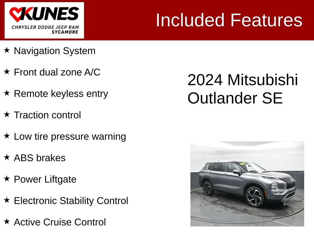 Used 2024 Mitsubishi Outlander SE AWD SUV
